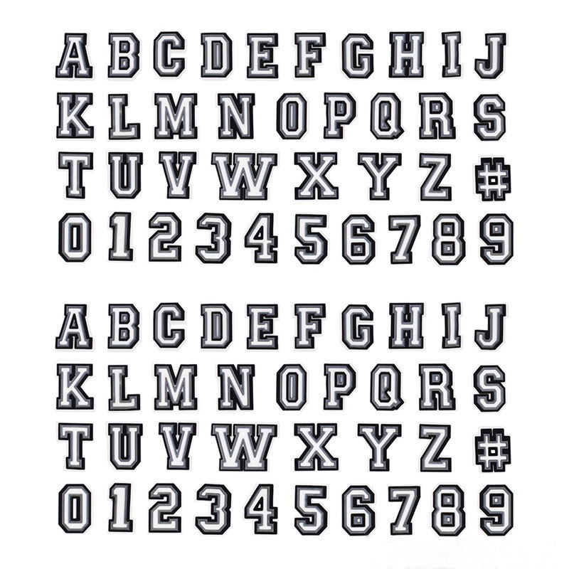 Cartas Em PVC Preto E Branco Jibz Cro Charm Botão De Faça-Você-Mesmo Lelaki Mulheres Decorações De Sapatos Acessórios em Oferta na Shopee