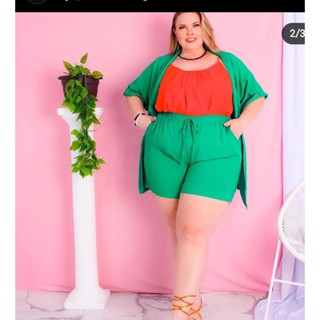 CONJUNTO KIMONO PLUS SIZE