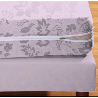 Capa de Colchão Solteiro Estampada Microfibra com Zíper em Oferta na Shopee