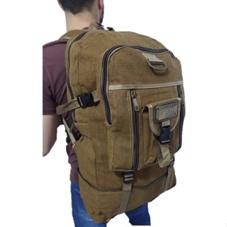 Mochila Masculina Lona 50 Litros Viagem Passeio Motoboy Esporte Trilha Viagem 803 em Oferta na Shopee