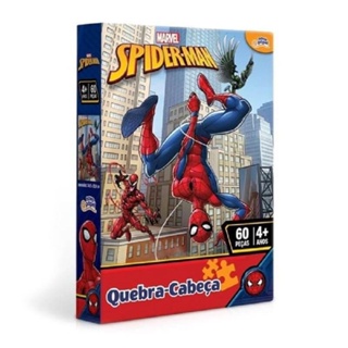 Quebra Cabeça Marvel Homem Aranha 60 Peças - Toyster 8012 em Oferta na Shopee