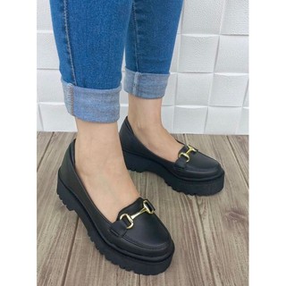 Mocassim Feminino Tratorado Corrente Verniz Confortável