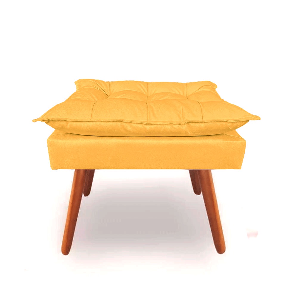 Puf Puff Opala Decorativo Pés Palitos Suede Cores