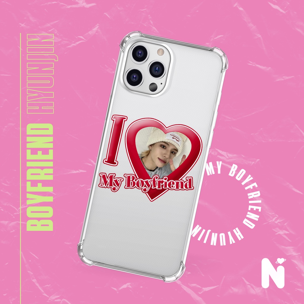Combo Case Capinha De Celular + Adesivo Kpop Stray Kids I Love My Boyfriend - Kpop