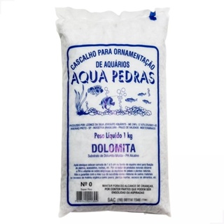 Cascalho (dolomita) Branco Nº 0 1kg Para Aquário Ornamental em Oferta na Shopee