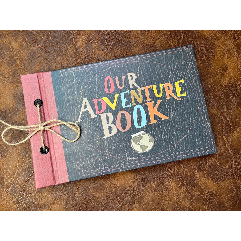 Álbum de fotos, Livro de Aventuras UP My ou Our Adventure com marcador de Páginas