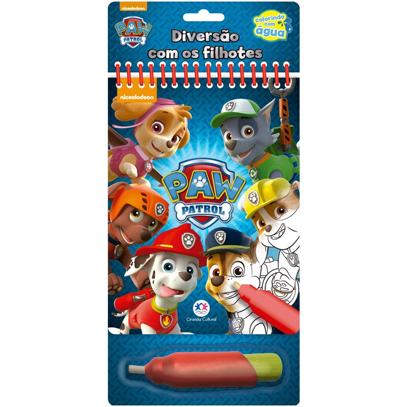 Patrulha Canina | Diversão com os filhotes | Colorindo com Água em Oferta na Shopee
