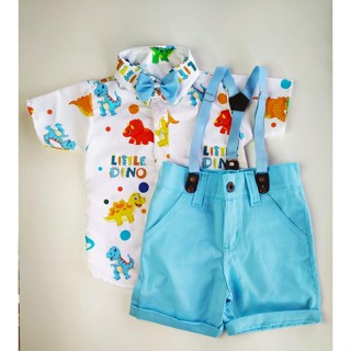 DINO BABY conjunto tematico infantil menino aniversario