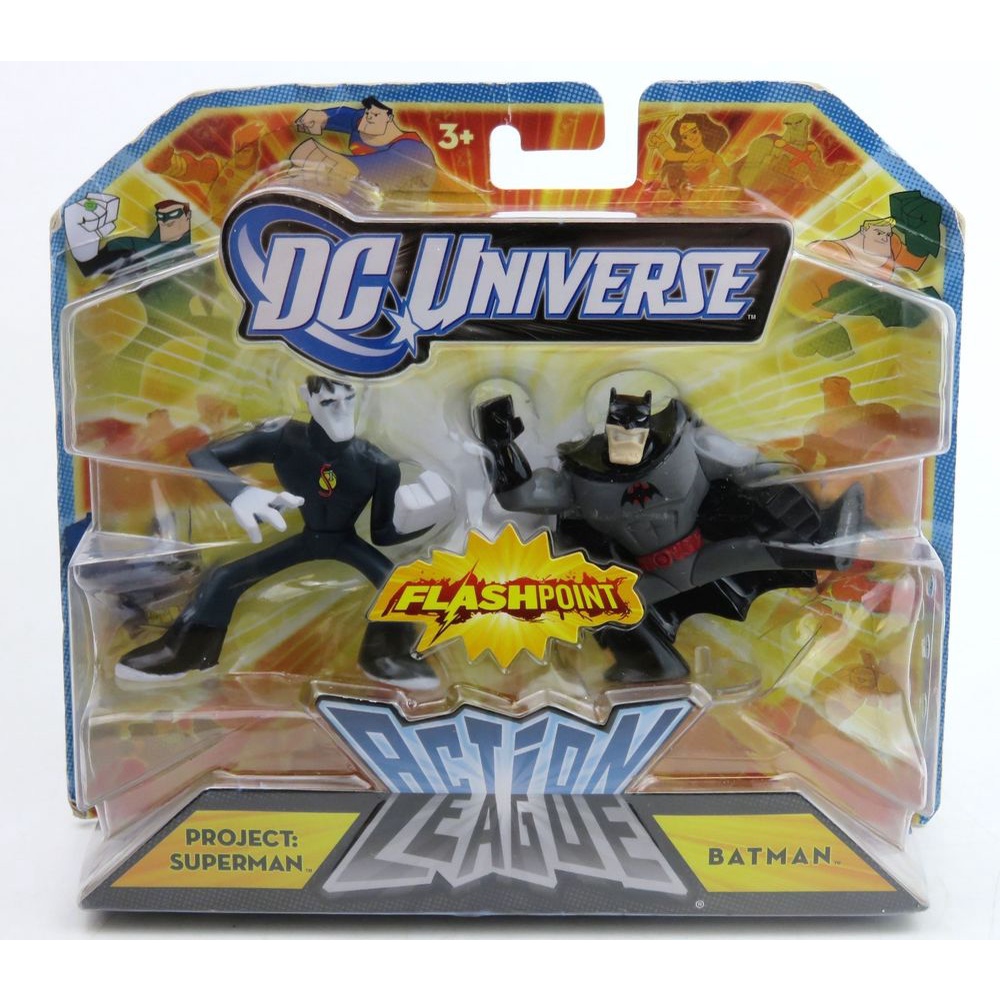 Action Figure Batman Thomas Wayne + Project Superman Flashpoint Action League Mattel Lacrado