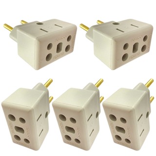 Kit 5 und de Adaptadores de Tomada Bob Benjamin 10A/20A - 250v