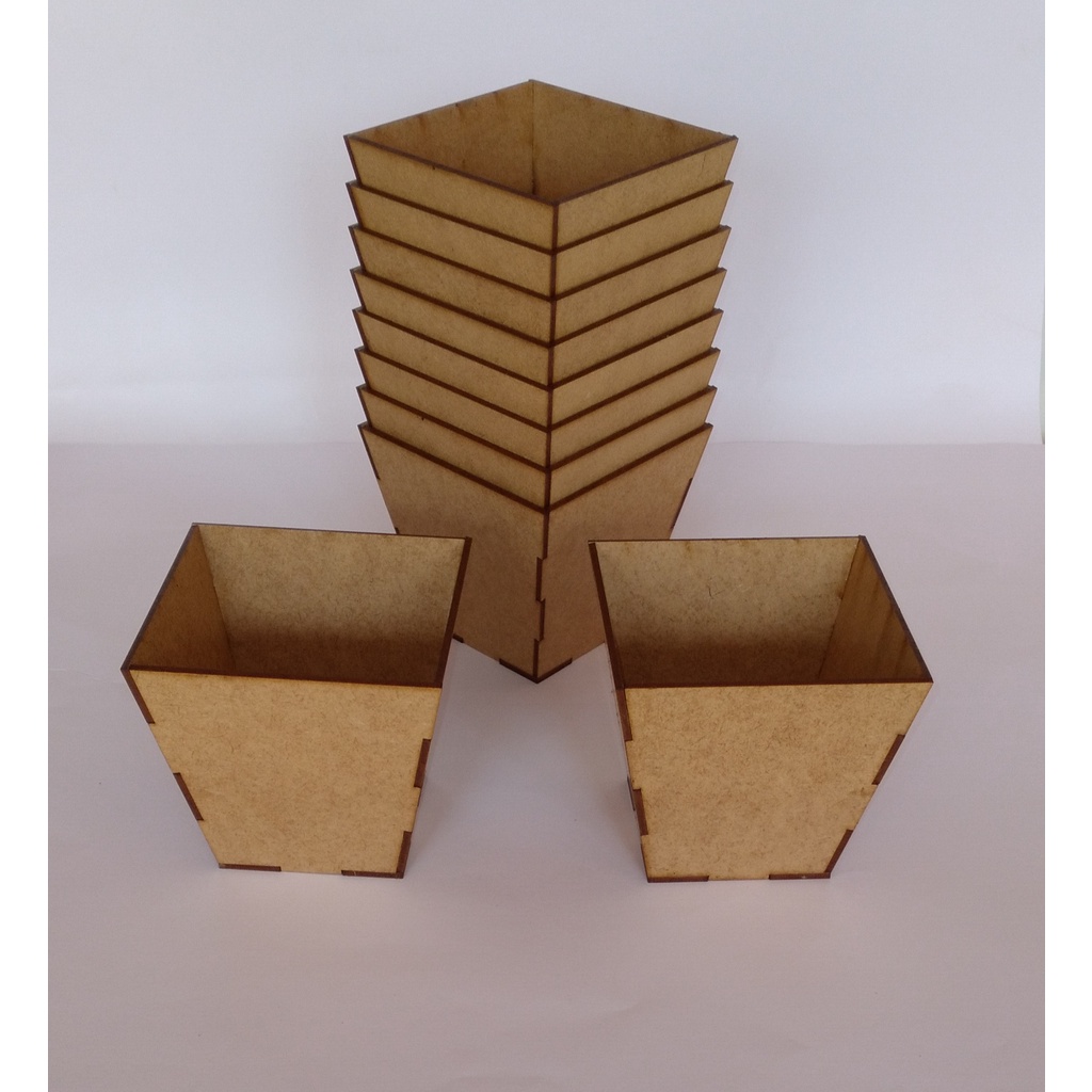 15 Vaso Cachepô MDF Cru