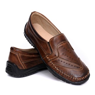 Sapatilha Mocassim Masculino Toda em Couro