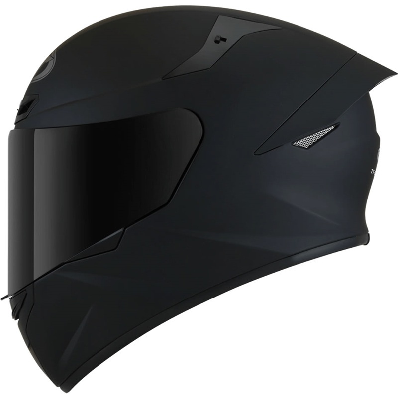 Capacete Moto KYT TT Course Plain Matt Black Preto Fosco Esportivo