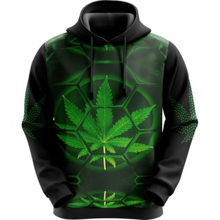 Blusa De Moletom Full Masculina Vibe Reggae Erva Pronta Entrega