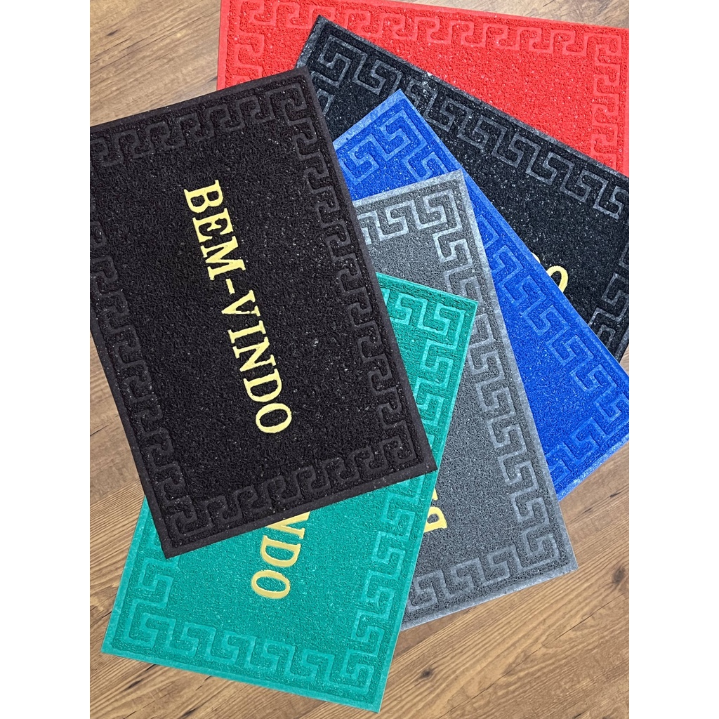 Tapete Capacho BEM-VINDO 45x75cm Grande Entrada Antederrapante Casa Natal em Oferta na Shopee