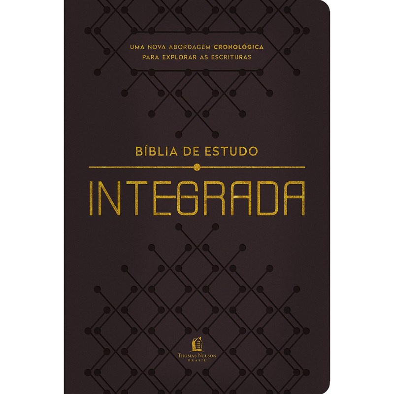 Bíblia de Estudo NVI Integrada | Capa Flexível Marrom em Oferta na Shopee