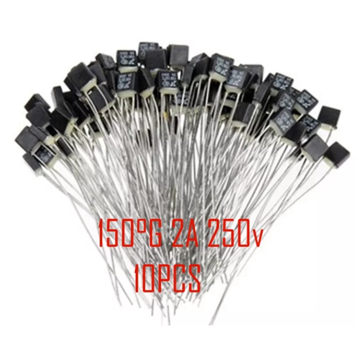 Fusível Térmico P/ Ventilador 150° Graus 2 A 250v *** 10Pçs em Oferta na Shopee