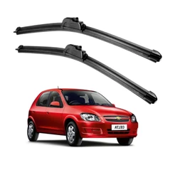 Par Palhetas Limpador Para-brisa Dianteiro GM Chevrolet Celta 2000 2001 2002 2003 2004 a 2015