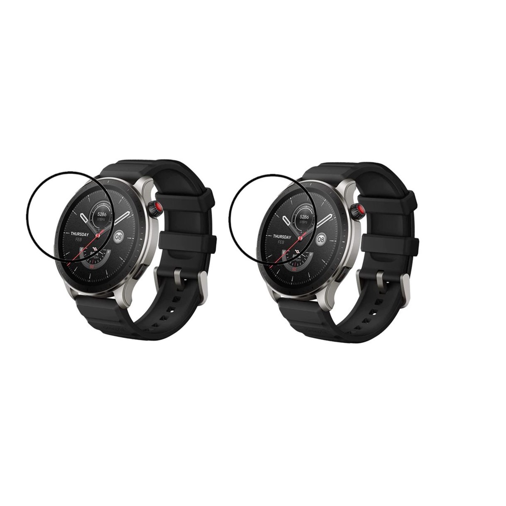 Kit 2 Películas 3d Full Pega Tela Toda Para Amazfit Gtr4 gtr 4