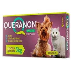 Queranon Small Size 30 Cápsulas Suplemento para Cães e Gatos até 5kg Avert