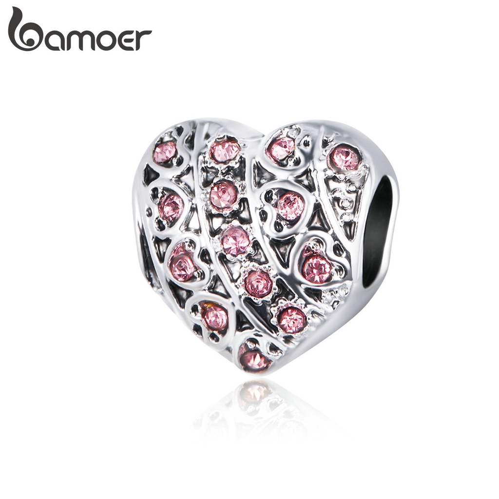 Bamoer Amor Pingentes Encantos Fit Pulseiras Colares DIY Mulheres E Homens De Moda Beads & Jewelry Making AIC007 em Oferta na Shopee