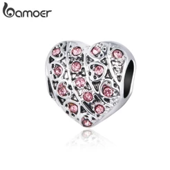 Bamoer Amor Pingentes Encantos Fit Pulseiras Colares DIY Mulheres E Homens De Moda Beads & Jewelry Making AIC007