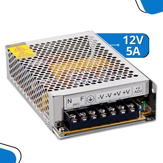 Fonte Chaveada 12v 5 Amperes 60w Cftv Camera Fita Led