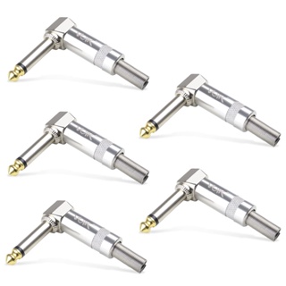 Kit 5 Plug P10 Conector Mono Metálico Guitarra Violão Baixo Voik PVK-P10 em Oferta na Shopee