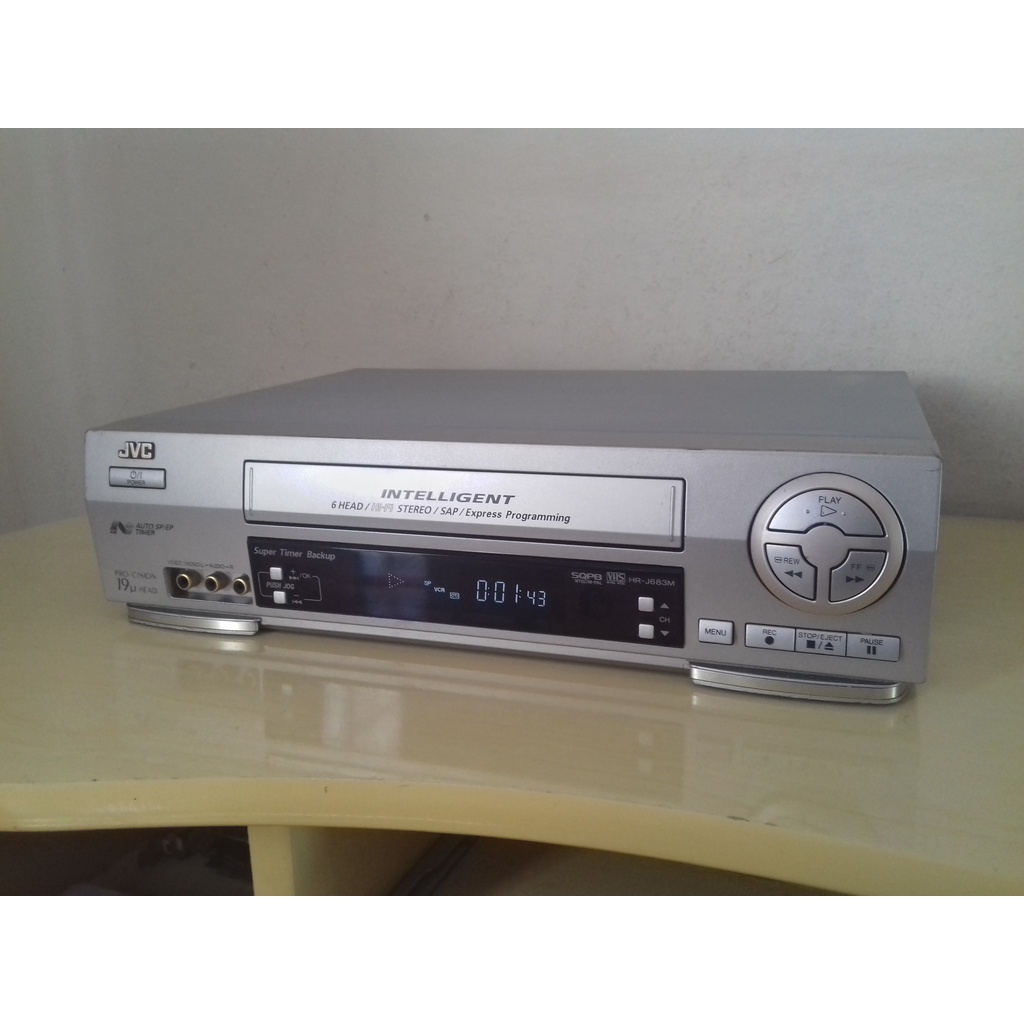 Video Cassete JVC 6cabeças J683M Hi-fi Vhs Vcr Fita K7 Funcionando Excelente