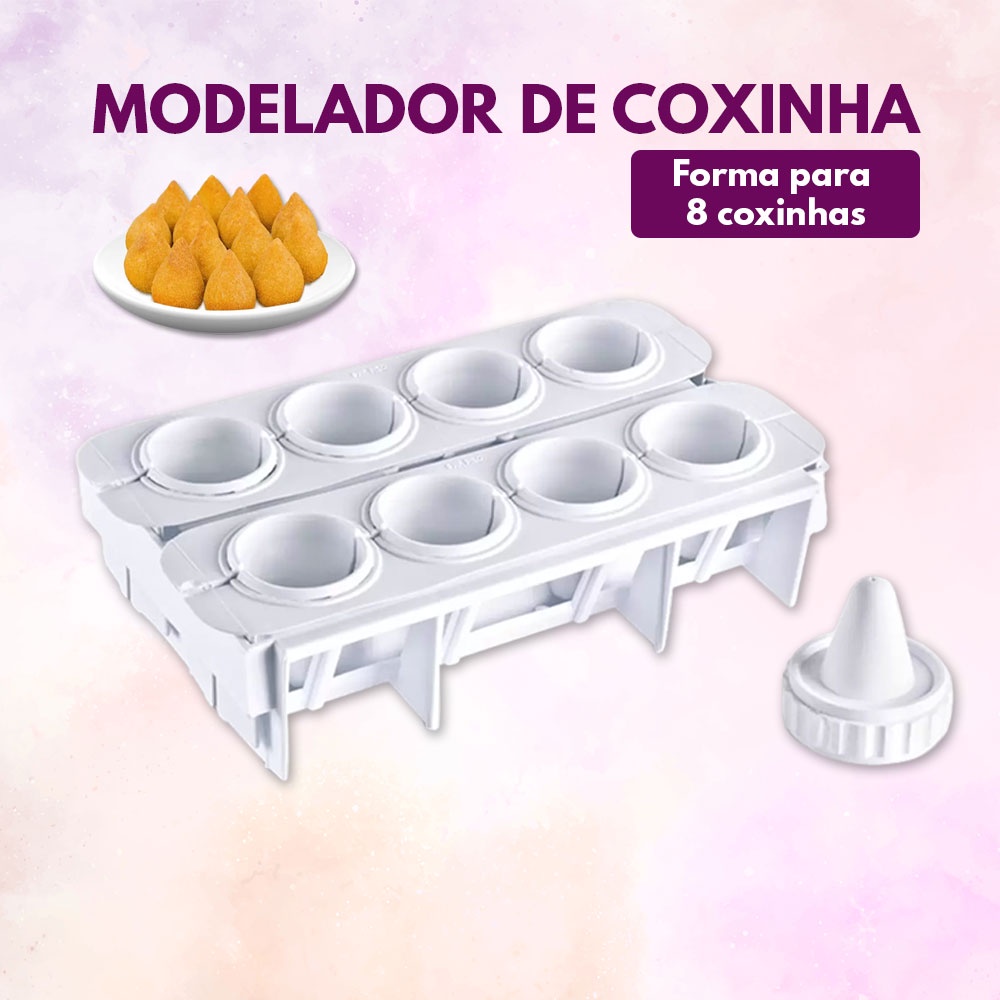 Fábrica de Coxinha / Forma de 8 Coxinhas em Oferta na Shopee