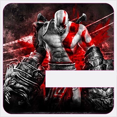 Suporte Celular Smartphone - God Of War (preto e vermelho)