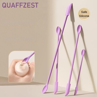 Espátula Cosmética De 3pcs/Set Cabeça Dupla Raspador De Silicone Alongado Para Compota Fundação Creme Misturador De Maquiagem Em Bastão