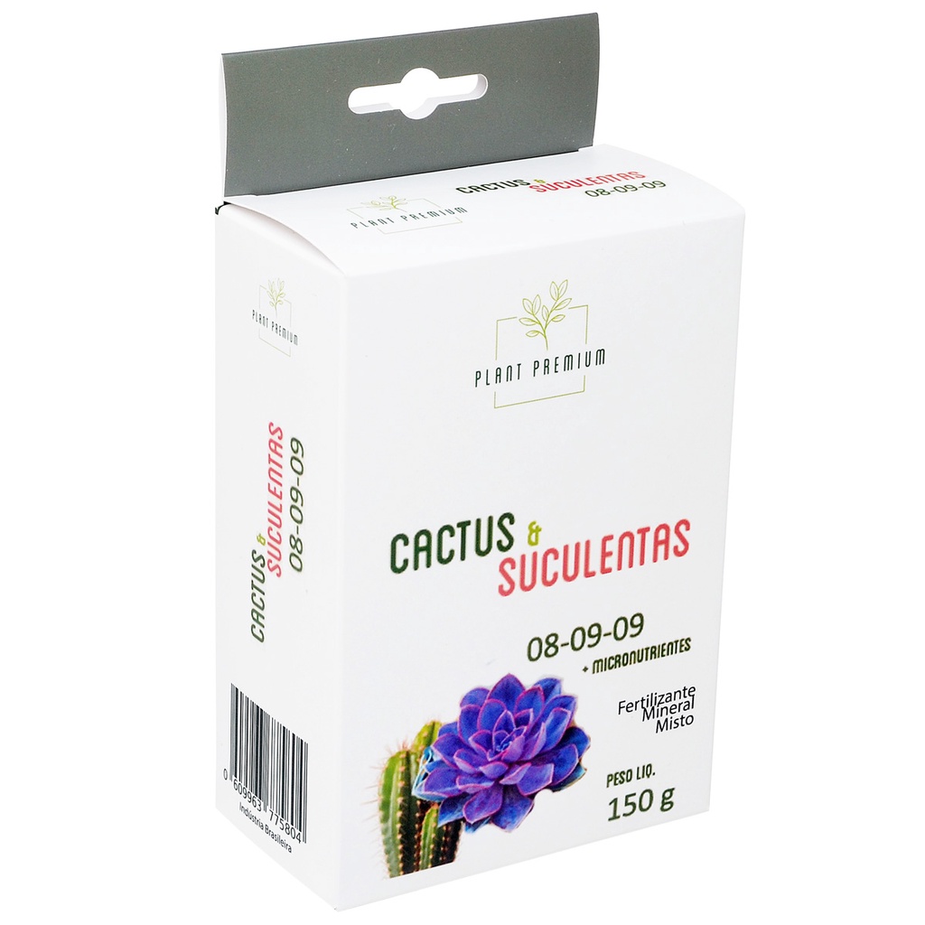 Cactos e Suculentas Adubo 150g – Fertilizante Balanceado Com Micronutrientes