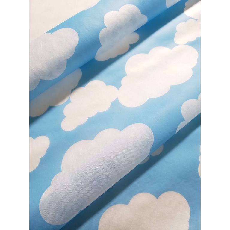 2-10 metros Tnt Estampado Nuvem Infantil Baby Bebe para Decoração de Festas Parede Painel Toalha de Mesa