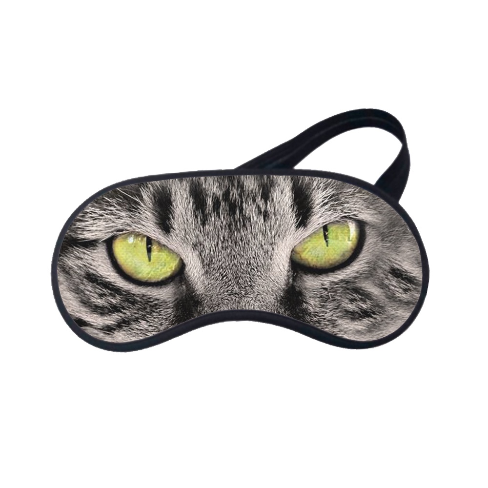 Mascara de Dormir Descanso Gato Pet Olhos 4