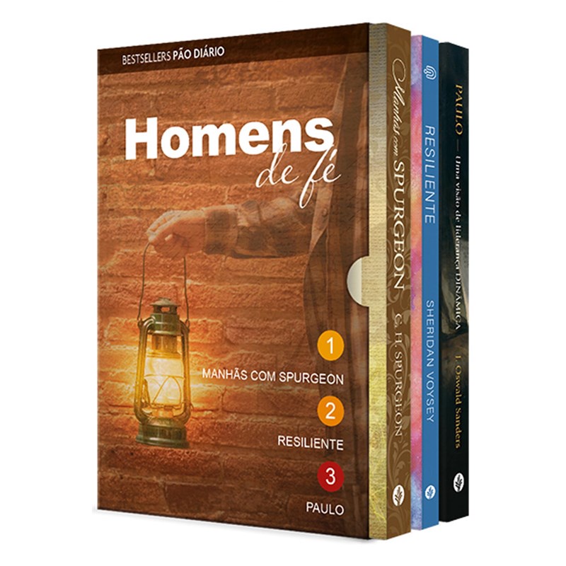 Box Homens de Fé | J. Oswald Sanders, Sheridan Voysey e Charles H. Spurgeon