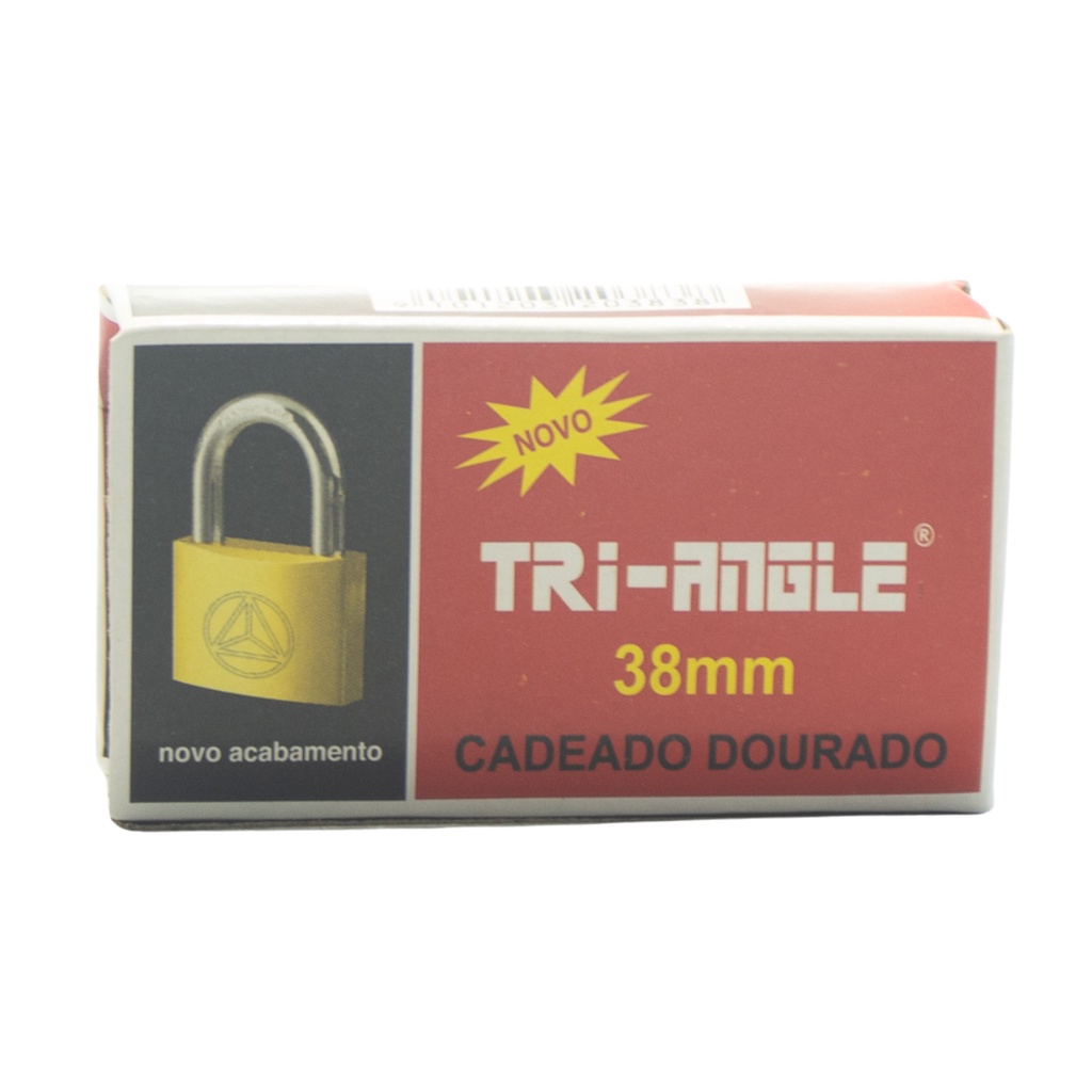 CADEADO TRI-ANGLE 38 MM - Antifurto / Bem Reforçado
