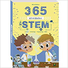 Livro de Atividades Inglês, STEM, Matemática, Meninos, Meninas ou Dinos