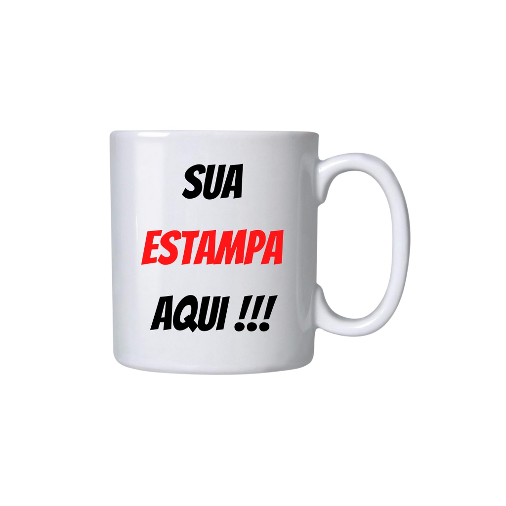 Caneca Porcelana Sua Arte Aqui Frete Rápido em Oferta na Shopee