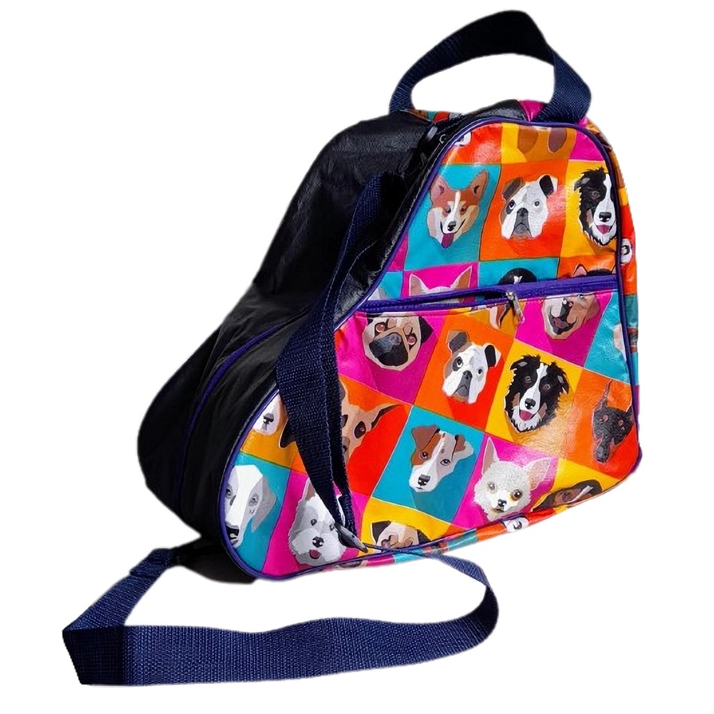 Bolsa / mochila para patins patinação artistica quad inline infantil/adulto estampada