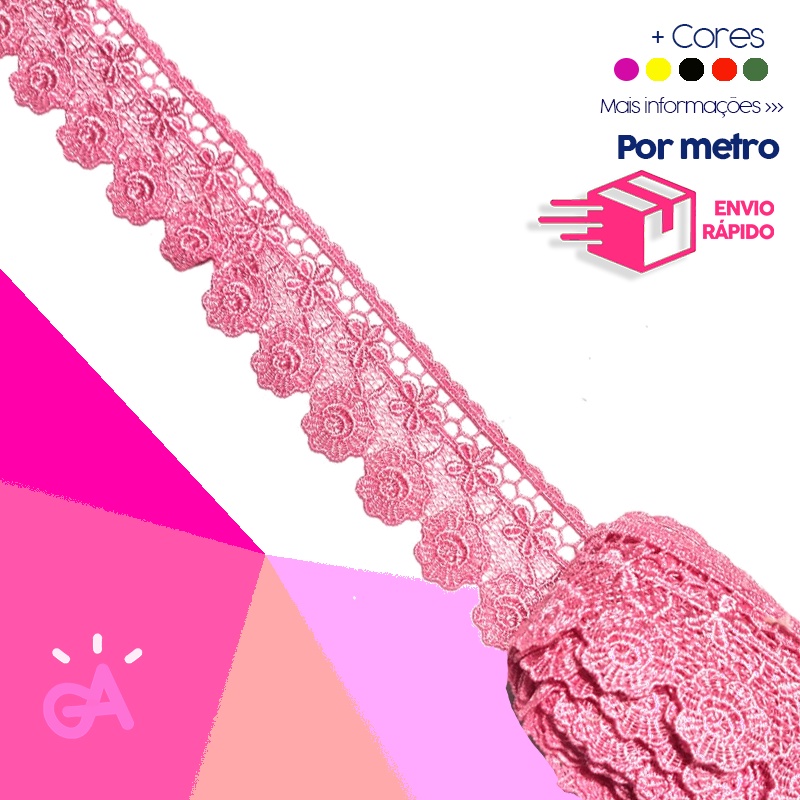 Renda Guipir CHL-656 - 4,5cm - 1 metro