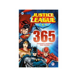 Liga da Justiça 365 Atividades e Desenhos para Colorir em Oferta na Shopee