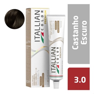 Coloração Itallian Color Professional 3.0 Castanho Escuro em Oferta na Shopee