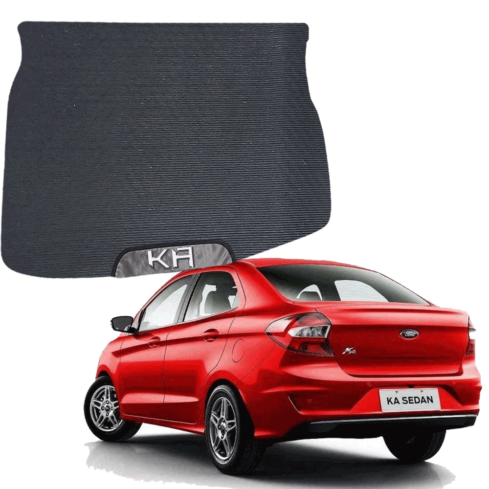 TAPETE EMBORRACHADO PARA PORTA MALA MALAS ESPECIFICO DO CARRO FORD KA 2015 a 2021 SEDAN