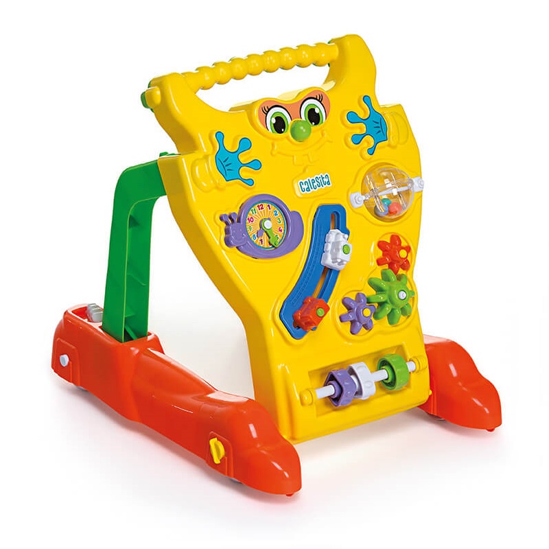 Andador Feliz Brinquedo Educativo Infantil Didático para Bebê Calesita Tateti 902 Amarelo