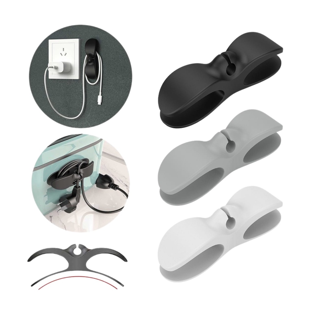 Suporte de Cabos Universal Enrolador de Cabos Clip Organizador de Cabos Para Eletrodomésticos Carregadores em Oferta na Shopee