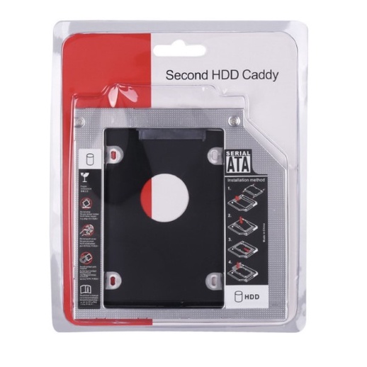 Adaptador Case Gaveta 12,7mm Segundo Hd Ssd Sata P/ Notebook