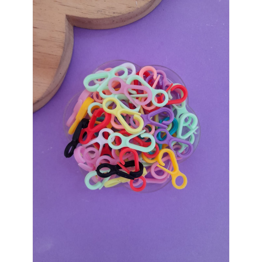 Feche Mosquetão para Chaveiro/Prendedor de Chupeta e artesanato em Geral pct com 10 unidades