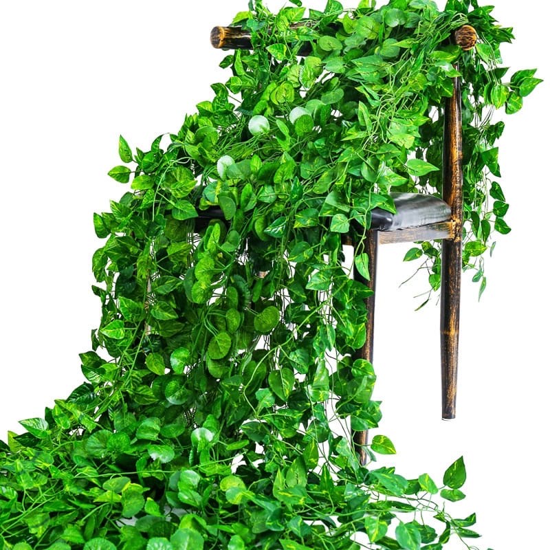 Trepadeira 6 M Artificial Verde Hera Pacote Ramas Muro Ingles Jardim Vertical