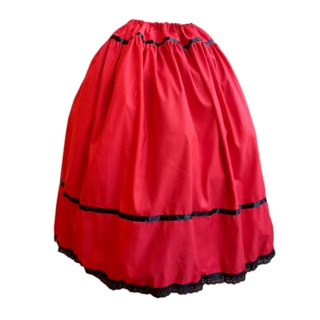 saia vermelha e preta umbanda candomblé pomba gira exú em Oferta na Shopee